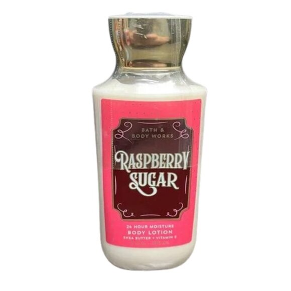 Bath & Body Works Raspberry Sugar 24hr Moisture Shea Lotion 8oz NEW - Picture 1 of 4
